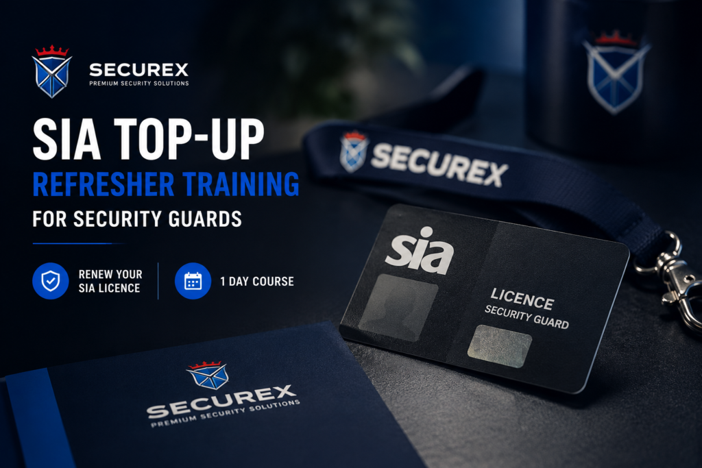 SIA Top-Up Refresher Training for Security Guards