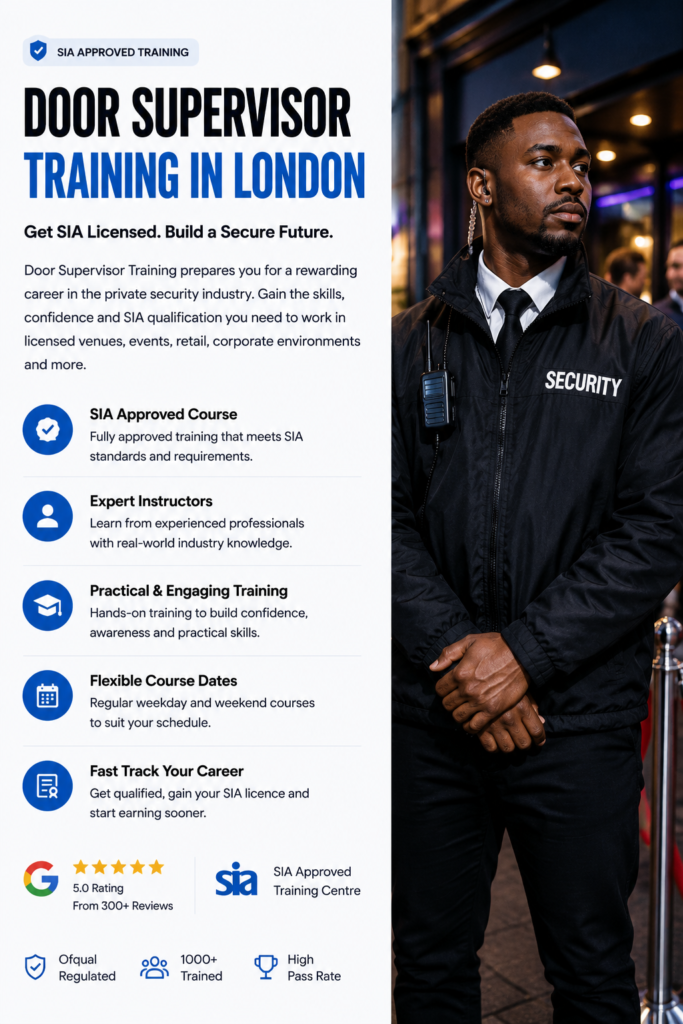 Door Supervisor Training in London