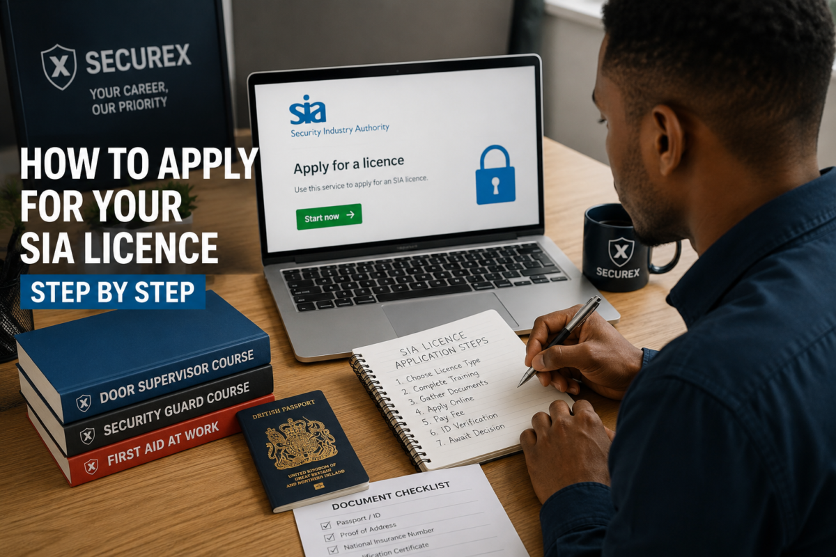 How to Apply for Your SIA Licence Step by Step | SecureX